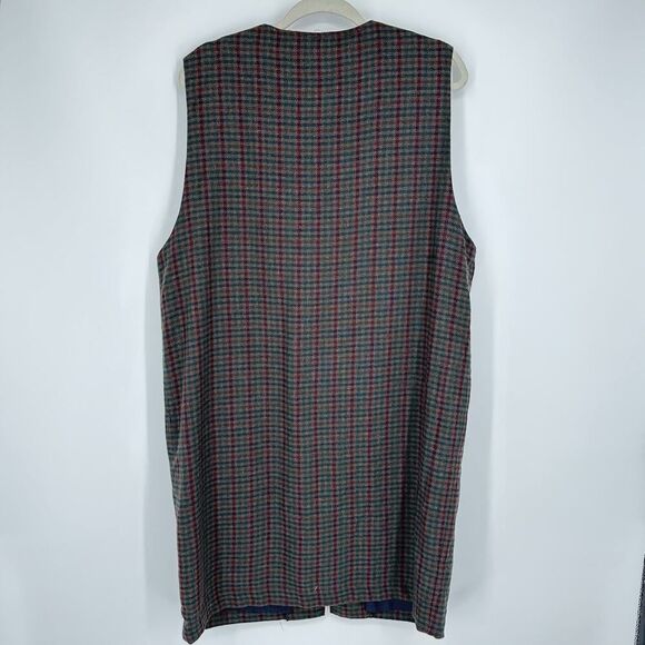 Vintage Sag Harbor Wool Blend Jumper‎ Women’s Size 16 Brown Green Tweed Pockets - Picture 6 of 9
